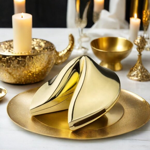 Metal Fortune Cookie Box With Message Slip Inside for Gifts(Ask for color) - Picture 12 of 14